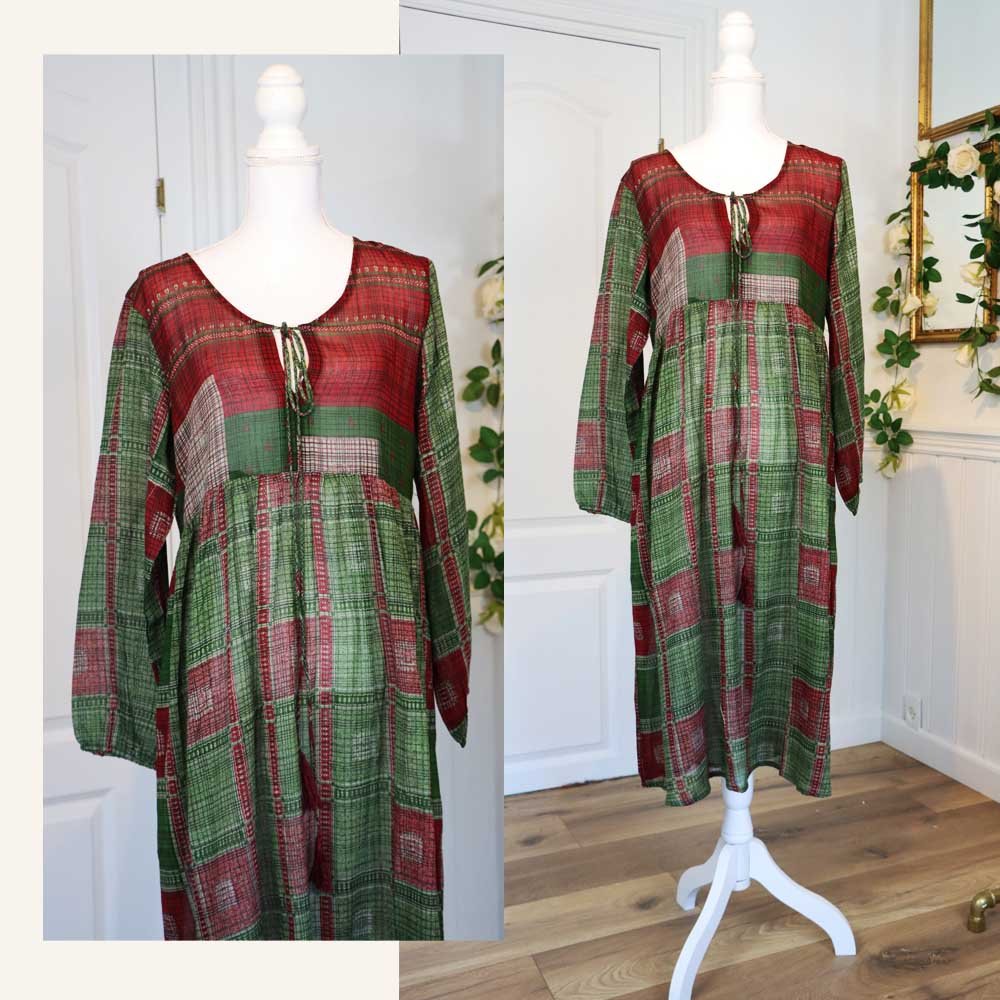 earthy green dress