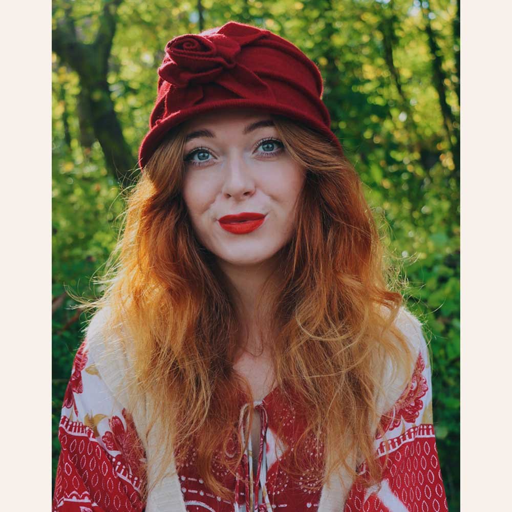 Rose Hat in Red - Catalog - Bohemian Wonders