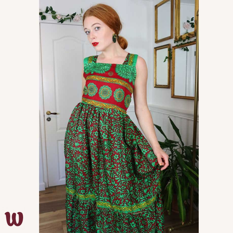red and green attire