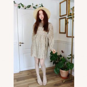 viola mini dress beige