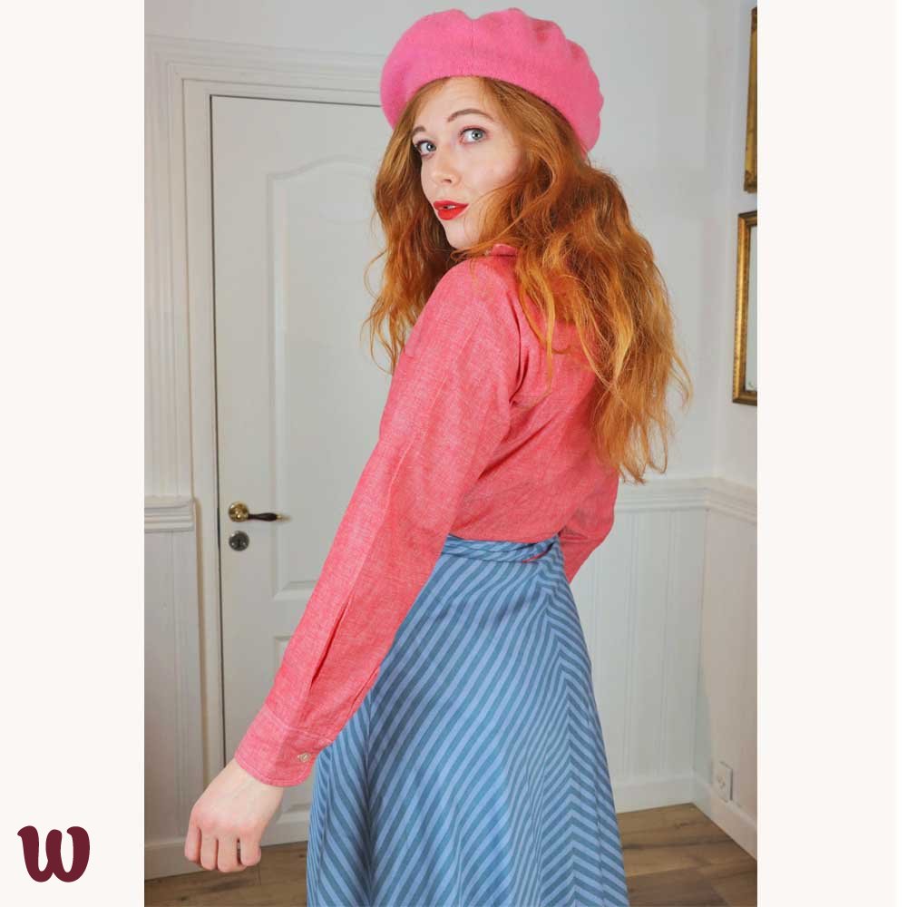 Warm Pink/Red Blouse | XS - Catalog - Bohemian Wonders